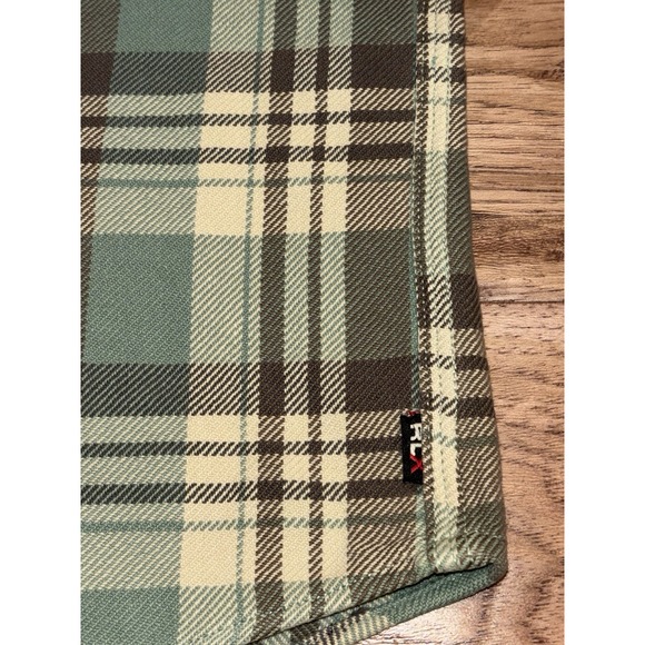 Ralph Lauren RLX Polo Sport Green Plaid Heavy Duty Flannel Shirt Sportsman XL - Picture 5 of 8
